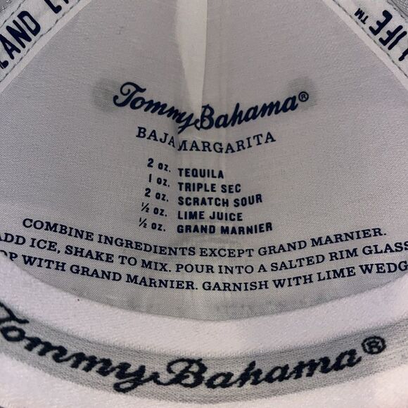 New Tommy Bahama Tip Your Cap Baja Margarita Cocktail Recipe Strapback Hat Cap - Picture 2 of 5